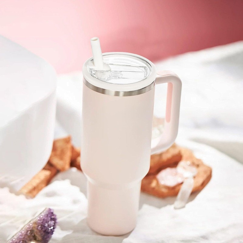 2 Pieces Cup Lids, 2 Pieces Straw Stoppers and 2