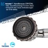 tecuro Crystal Hand Shower Head - Continuously Adjustable - High-Gloss