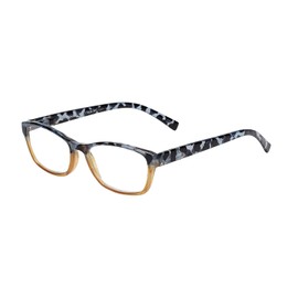 SAV Eyewear Women's Vk Couture Square Reading Glasses, Brown Blue Demi, 34 mm + 2