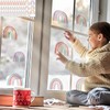 12 Pegatinas de Arcoíris Acuarela para Pared - Decoración Bohemia