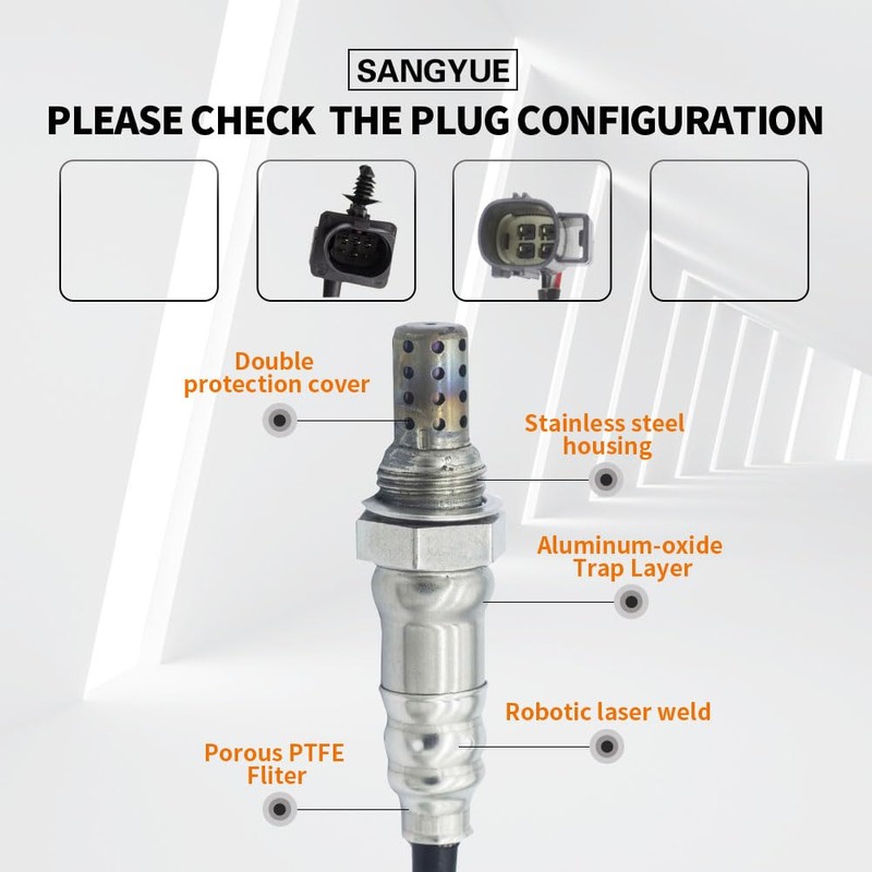 Sangyue 2PCS Oxygen O2 Sensor 1 & 2 for 2012-2013