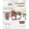 Jeracol Coppr Bracelet for men,99% Solid Pure Copper Magnetic Bracelet