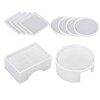DOITOOL 1 Set DIY Coaster Mold Epoxy Resin Molds for