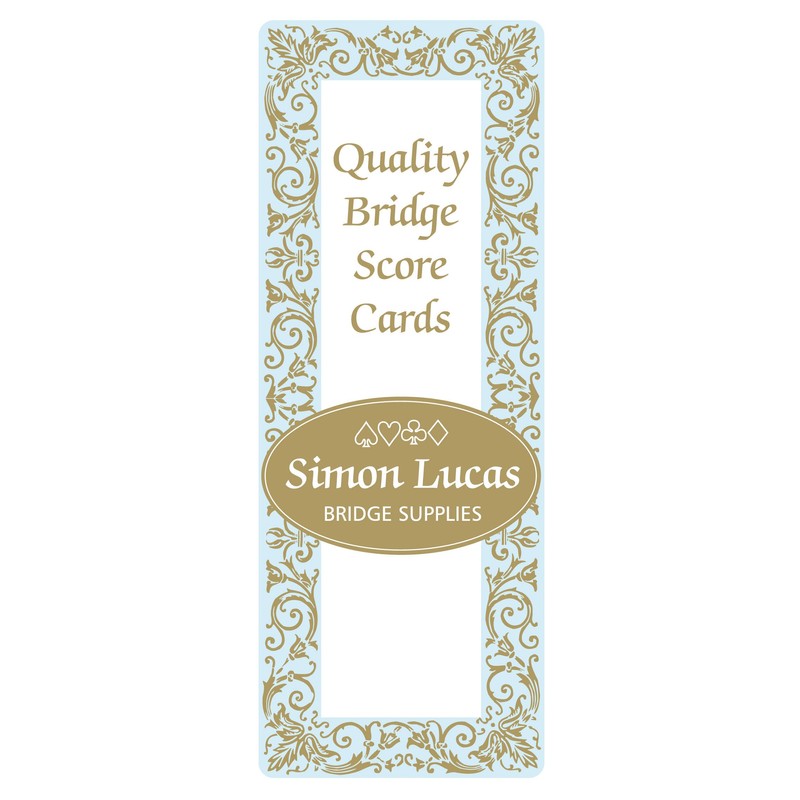 Simon Lucas Designer Bridge Score Pad - Rubber Bridge