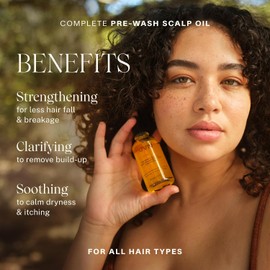 JVN Aceite Completo Para El Tratamiento Del Cabello Y El Cuero Cabelludo Con Romero, Tratamiento Seco Para Todo Tipo De Cabello, Libre De Sulfatos, 1.7 Onzas Fluidas