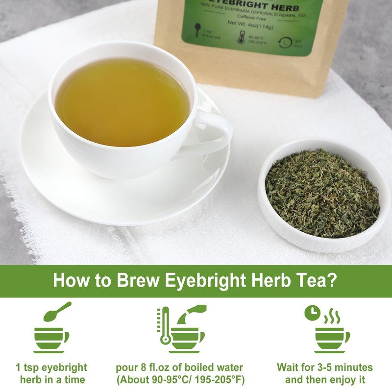FullChea - Eyebright Herb Tea - 4oz/114g - Natural Tender
