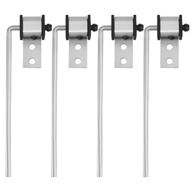 Universal Exhaust Hanger Rod Heavy-duty Stainless Steel Exhuast Pipe Hanger Rod Weld On Exhaust System- 3/8" Rod 10" Long(4 PCS)