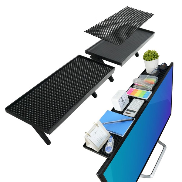 créer Display Board, Monitor, Top Storage for Small Items, Anti-Slip, Load Capacity 11.0 lbs (5 kg), Desk Storage, 11.8 inches (30 cm), Set of 2