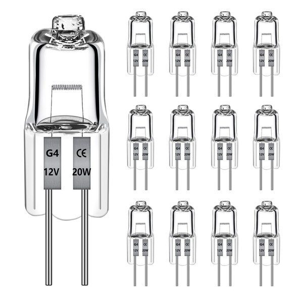 Morotty 12 Stck G4 Halogenglhbirne 20W 2700k warmwei? 240LM, Halogenlampe