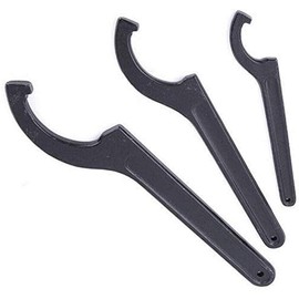 MACHSWON 1PCS Adjustment Round Nut Hook Wrench Universal Multi-Function Spanner Square Hook Wrench Chuck Rear Shock Bike Motorcycle Spanner Tool 115-130mm