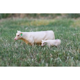 Little Buster Toys Charolais Cow and Calf Pair - 1/16th Scale