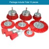 10 Pack Nylon Filament Abrasive Wire Brush Wheel & Cup