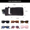 KFPH Double Eyeglasses Pouch Large Squeeze Top Microfiber Soft Glasses