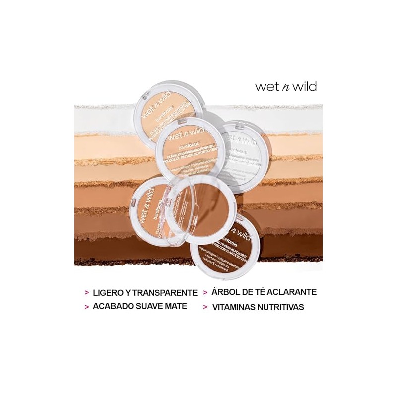 Polvo Traslucido Barefocus Clarifying Finishing Wet N Wild (Fair/Light)