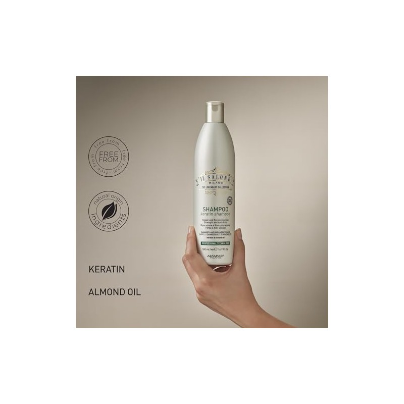 Il Salone Milano Champú profesional de queratina para cabello dañado