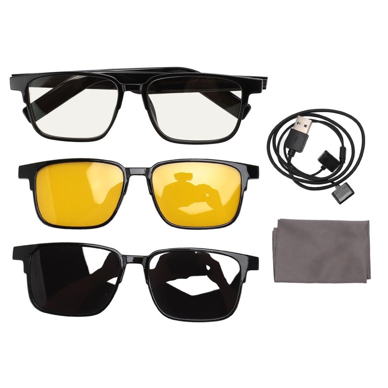 Smart Glasses, Wireless Bluetooth Smart Sunglasses with Open Ear Speaker,