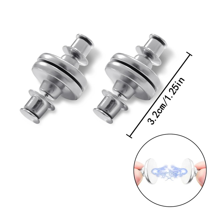 WELANE Curtain Magnets Buckle, 6 PCS Magnetic Curtain Clips for