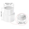 PATIKIL PVC Reducer Pipe Fitting 63mm to 50mm ID, Straight