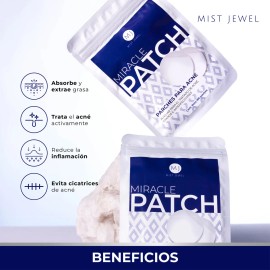 🌿✨ Mist Jewel Hydrocolloid Acne Patches – 180 Invisible Tea Tree & Calendula Patches for Blemish Care
