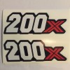 Honda Honda 200X ATC Fender Decals Graphic