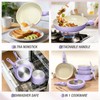 UMETRE pots and Pans Set, Ceramic Nonstick Cookware Set Detachable