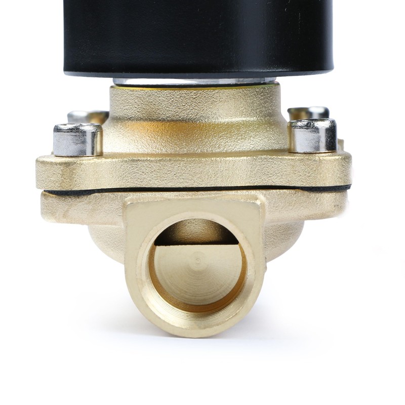 U.S. Solid 1/2" Brass Electric Solenoid Valve 24VAC Air Non-potable