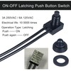 DMWD 12V Waterproof IP67 Latching RV Push Button Switch ON