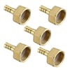 sourcing map Brass Nozzle Hose Connector Adapter 8 mm x
