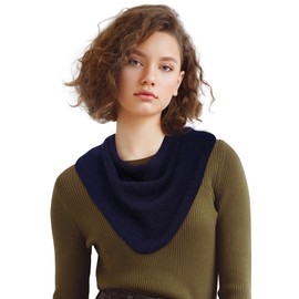 Molans Women Winter Knit Neck Scarf - Warm Crochet Neck Scarf Triangle Neck Scarf For Women Girls