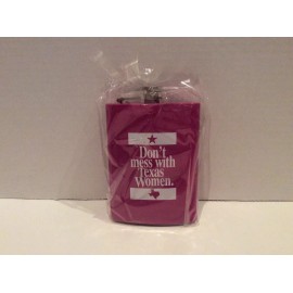 Unbranded Don’t Mess With Texas Women Stainless Steel Hip Flask - Pink (C9)