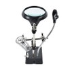 Desktop Magnifier Glass Soldering Station LED Light Magnifying Glass Stand