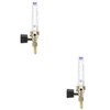 Baluue 2pcs Welding Gas Flow Regulator Argon Gas Flow Meter
