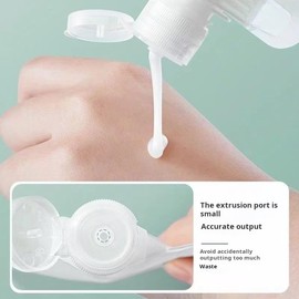 Clear Portable Squeezable Leakproof Refillable Travel Cosmetic Lotion Bags & Small Water Bottle Jars for Toiletries(10PCS, 50ml)