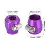 X AUTOHAUX 4pcs AN8 Hex Car Hose Finisher Clamp Adapter