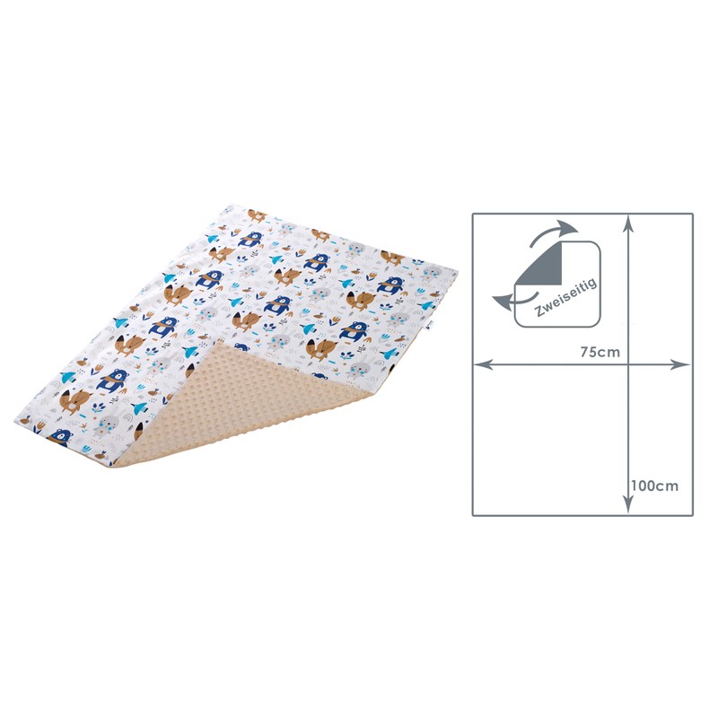 Medi Partners Baby Blanket, 100% Cotton, 75 x 100 cm,