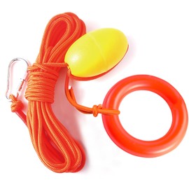 64FT Marine Anchor Line with EVA Float Buoy - Floating Anchor Rope with Buoy Ball for Kayak, Boat, Canoe - Watercraft Safety Tether Line with High Visibility Marker