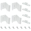 BMIROAMDFE 4 Sets Mirrored Door Latch for Camper RV Sliding