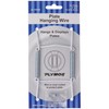 Plymor White Vinyl Finish Wall Mountable Plate Hanger, 4.625" H