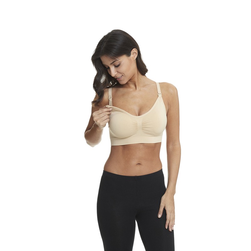 Women's Seamless Nursing Maternity Bra Push Up Comfort Sleep Bralette