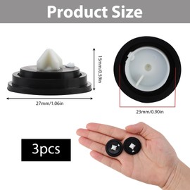 3 x Cistern Inlet Membrane, Valve Diaphragm Washers, Sealing Membrane Float Valve, High-Quality Sealing Membranes for Float Valves in Toilet Cisterns (3 Pieces)