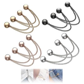 Multi-Function Magnetic Clothing Clips,8 PCS Strong Round Magnetic Snap Clips for Women Cardigan Cuff Trouser Legs Hijab Fashionable & Secure Clothes Clasp Brooch Pins