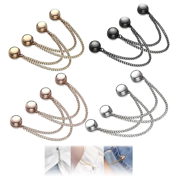Multi-Function Magnetic Clothing Clips,8 PCS Strong Round Magnetic Snap Clips