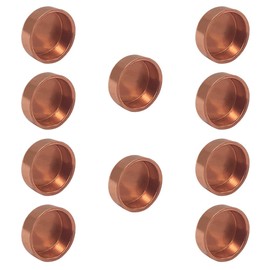 Joywayus 10PCS Plumbing 5/8" Solder Copper Pipe End Cap, Pressure Sweat Plug Socket Pipe Fitting Solder Connection
