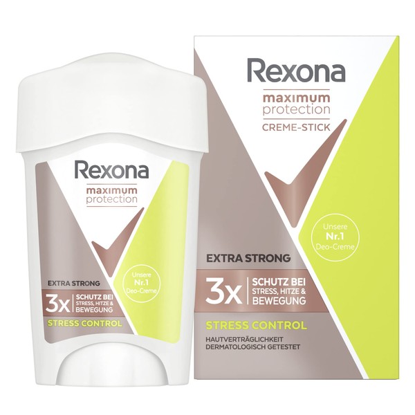 Rexona Maximum Protection Anti-Perspirant Cream Stick for Long-Lasting Fresh, Stress