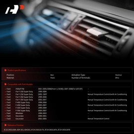 A-Premium HVAC Heater Blend Door Actuator Compatible with Ford F-350 F-450 F-550 Super Duty 1999-2007, F650 F750 Excursion Windstar Main