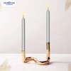Horizon Straight Candles Set of 10 Pieces (Silver)