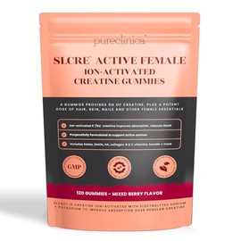 SLCre® Creatine Gummies for Women x 120 Gummies – 5g Micronized Creatine per Serving with Collagen, Keratin, Hyaluronic Acid, Biotin & Vitamin C – Hair, Skin & Wellness Support – Enhanced Absorption