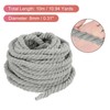 uxcell Twisted Cotton Rope, 8mm x 11Yards Natural Cotton 3