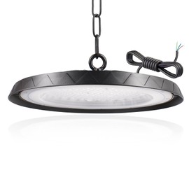200 W UFO LED Workshop Lamp, 6000 K Cool White UFO LED High Bay Light, 20000 LM Indoor Spotlight IP65 Waterproof Industrial Lamp High Bay Light for Warehouse, Factories, Garage