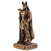 Egyptian God Anubis Miniature, Bronze/Coloured by Veronese